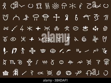 Motifs design Bogolan Stock Vector