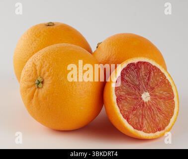 orange isolated nature background with clipping path Stock Photo