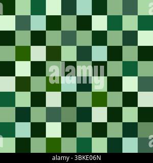 Abstract Seamless pattern in chess style with chess figures and chessboard for design, textile, fabric, surface textures, packaging, scrapbooking, che Stock Vector