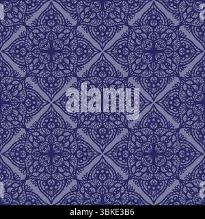 seamless floral scribble pattern background, motifs floral hand drawn, scribble style, ogee pattern, design for seamless floral pattern, printing, Stock Vector