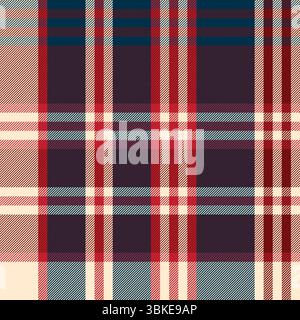 Seamless Tartan pattern with stripes vector illustration. Stock Vector