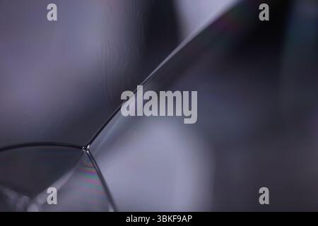 Gray liquid, dark minimalistic background, melted aluminium surface, liquid glass effects Stock Photo