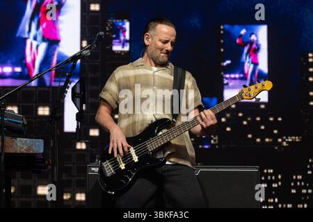 Thetford, UK, 20 June, 2025. Tom Walker supporting The Script in ...