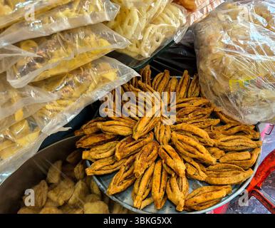 Indian snacks shop Stock Photo