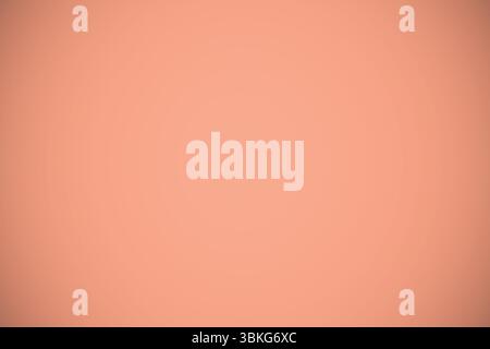 Displaying uniform peach gradient with faint vignette effect around edges, copy space Stock Photo