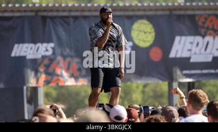Keemo Raleigh OG Keemo bei seinem Auftritte am 20.06.2025 auf dem Heroes Festival in ...