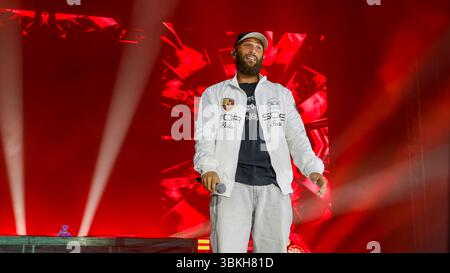 Nimo bei seinem Auftritte am 20.06.2025 auf dem Heroes Festival in ...