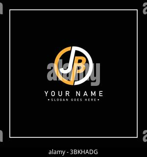 Initial JB Vector Logo - Elegant Monogram Template for letter J and B for your Business Stock Vector
