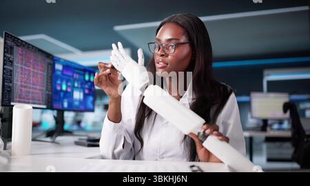 Innovative Engineer Creates Advanced Prosthetics, Robots For Healthcare Industry. Stock Photo