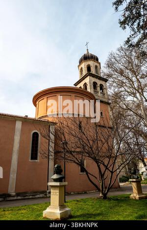 Baroque Church of Our Lady of Health in Zadar, Croatia with a Renaissance Rotunda. Stock Photo