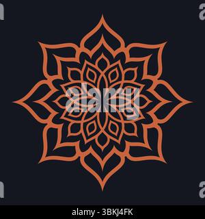 A simple mandala design vector illustration Stock Vector