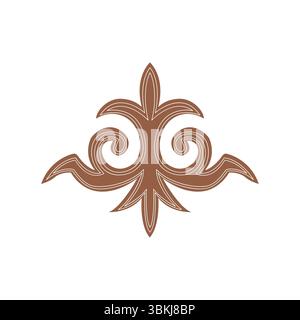 Traditional ethnic motif inspired by Kyrgyzstan nomadic art. Perfect for folk-themed designs, crafts, or textile. Vector ornament with cultural Stock Vector