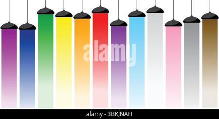 LGBT pride abstract background. Vector background with rainbow colors. Rainbow colored wavy abstract lines. Vector Banner Template for Pride Month Stock Vector