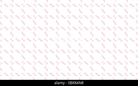 abstract wavy line pastel pink color seamless pattern vector background illustration Stock Vector