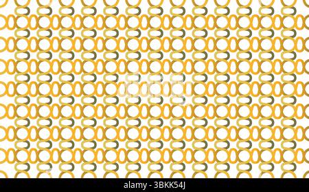 gold gradient circle line chain design and clean line pattern background Stock Vector