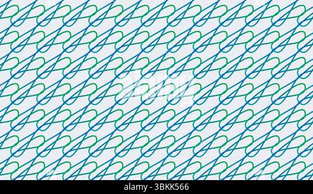 abstract blue and green wavy line pattern vector illustration Stock Vector