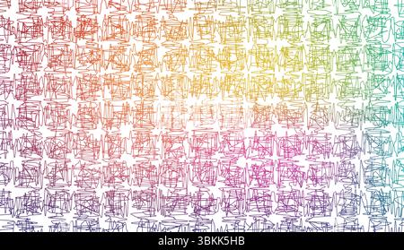 colorful gradient scribble lines background texture vector illustration Stock Vector