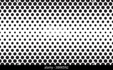halftone monochrome pattern background texture vector illustration. Stock Vector