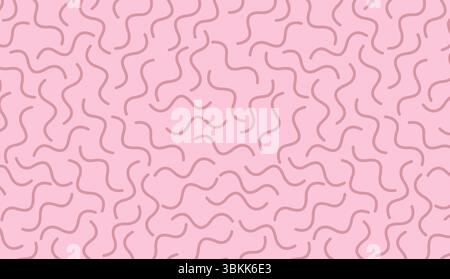 abstract pattern wavy lines pink modern vector background Stock Vector