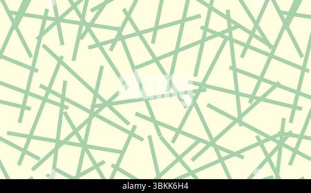Mint green abstract geometric line sticks vector illustration Stock Vector