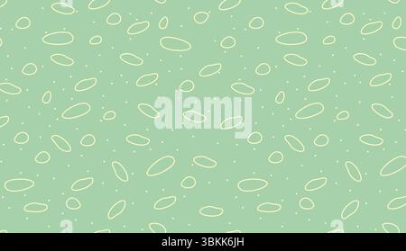 pastel green organic shapes pattern vector background Stock Vector