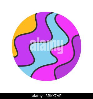 circle colorful abstract icon design vector illustration Stock Vector