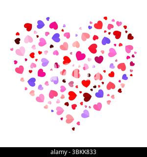 heart pattern shaped a big heart design vector illustration Stock Vector