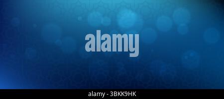 light bokeh blue islamic background vector illustration Stock Vector