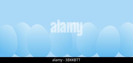 blue eggs easter design vector banner background Stock Vector