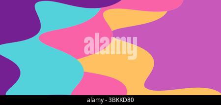 Modern and artistic vector illustration with overlapping forms, perfect for contemporary designs Stock Vector