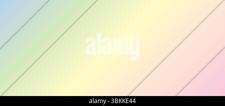 Soft and smooth vector illustration of a pastel gradient background with diagonal lines Stock Vector