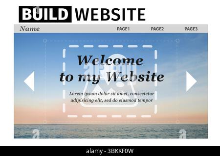 Composite image of build site interface Stock Photo