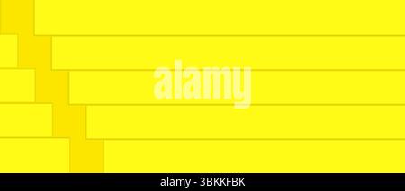 Modern vector illustration of a bright yellow background with overlapping geometric shapes Stock Vector