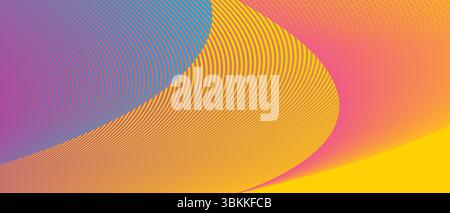 modern dynamic abstract wave vector illustration gradient background Stock Vector