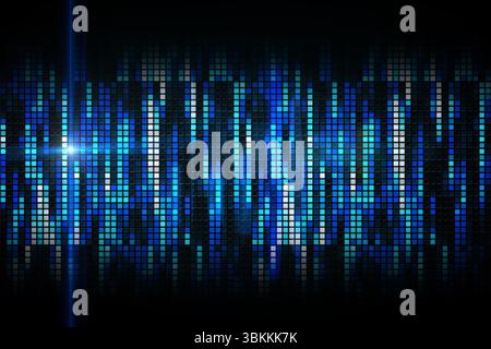 Digitally generated cool pixel background Stock Photo