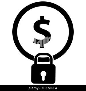 Fixed income icon. Save money symbol. Fixed price sign. flat style. Stock Photo