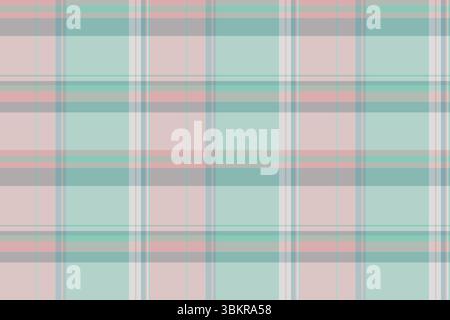 Soft pastel plaid pattern. Calming, textured background for web, print, or textiles. Use for retro, vintage, or modern design projects. Versatile back Stock Vector
