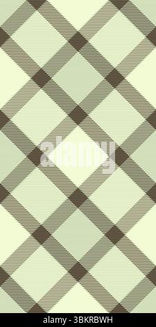 Screen textile check texture, wedding tartan background pattern. Apparel fabric seamless plaid vector in light and dark colors palette. Stock Vector