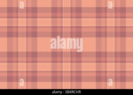 Subtle peach and rose plaid pattern.  Perfect for textile design, fashion, websites, or branding projects needing a soft, sophisticated texture. Stock Vector