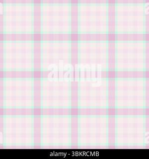 Soft pink pale plaid pattern. Gentle, subtle check design. Perfect for backgrounds, textiles, or delicate design projects. Calming, elegant texture. Stock Vector
