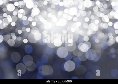 Defocused circular light spots pattern is forming abstract bokeh in flat style, clear background Stock Photo