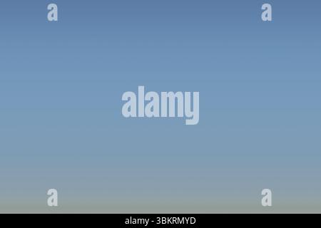 Gradient sky is being shown in flat design with greenish-grey to deep blue hues, copy space Stock Photo