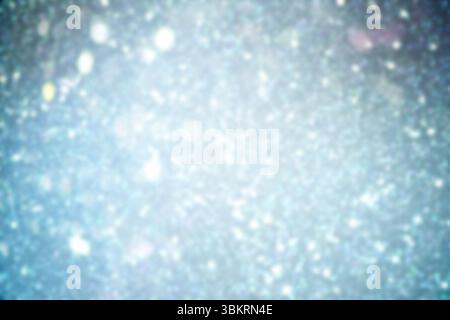 Showing flat design bokeh circles creating abstract art with pale blue white tones Stock Photo