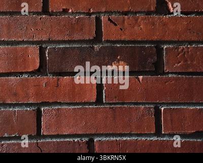 Detail of clay brick wall background Stock Photo