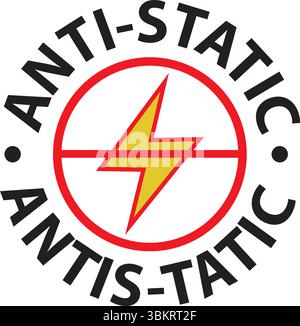 Glass properties isolated outline icon, material features linear symbols vector. Anti static and crossed thunder, electrocuting prevention and safety. Stock Vector