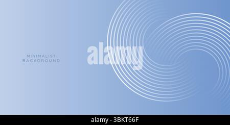Abstract dark blue wave curve shape soft gradient vector background. Banners with a flowing background. line circles, relaxing and tranquil art. Stock Vector