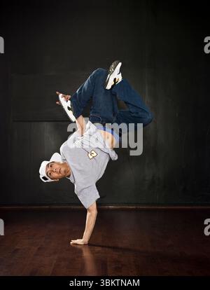Male breakdancer Stock Photo