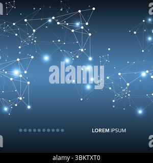 Abstract background of plexus lines. Technology background Stock Vector