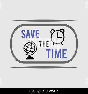 Save the time Stock Vector