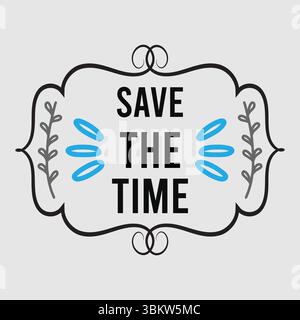 Save the time Stock Vector